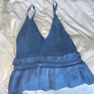 BCBGeneration Peplum Sweater Tank